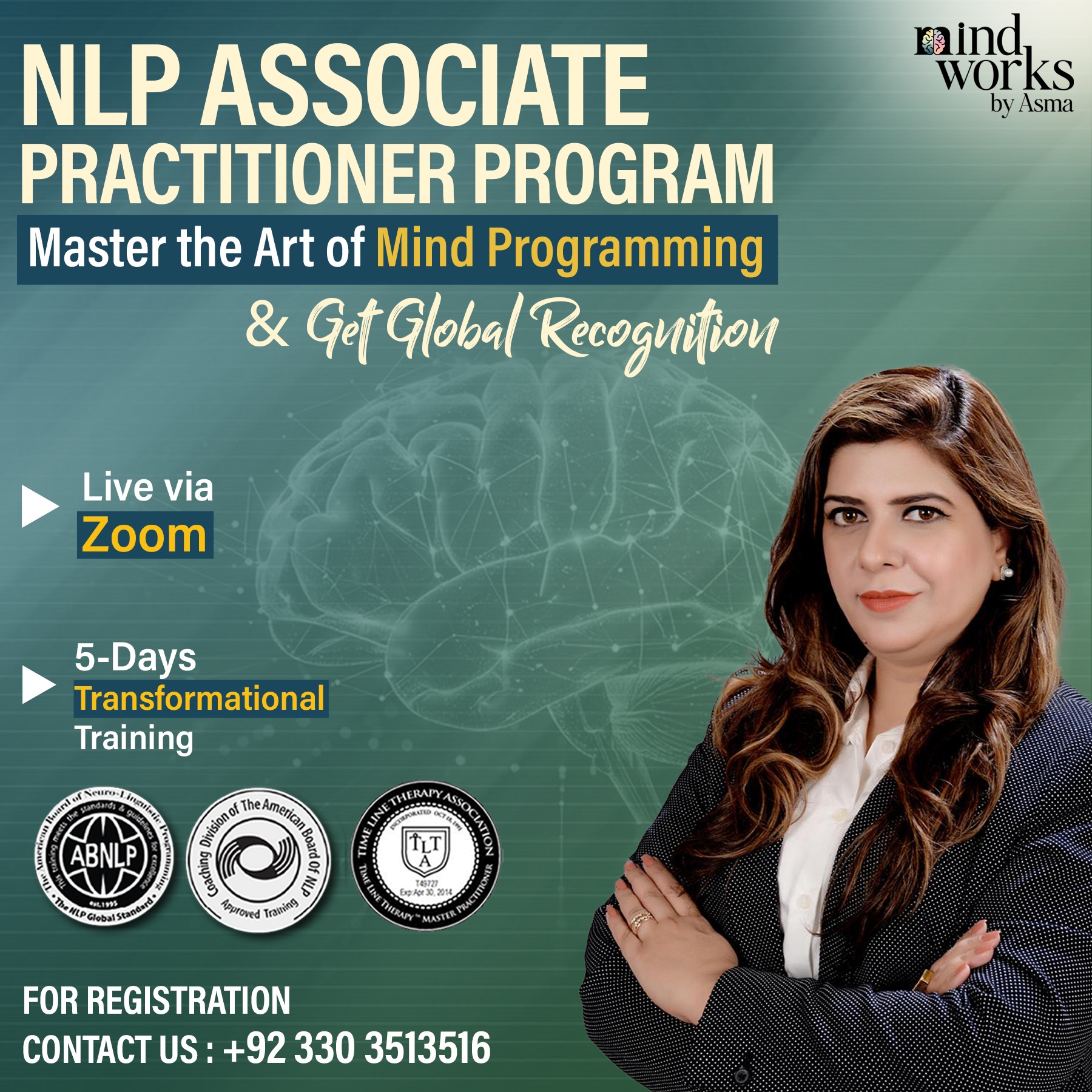 Asma Zain - Mental Health Specialist - ABNLP - NLP